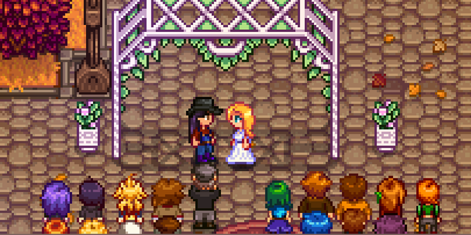 Getting married to Haley